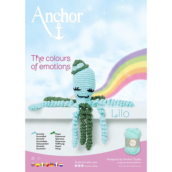Kit crochet poulpe Lilo – vert/bleu aqua,  image number 4
