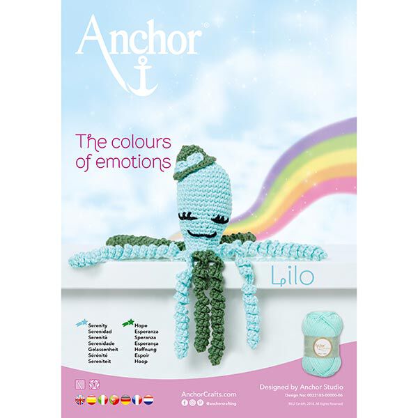 Kit crochet poulpe Lilo – vert/bleu aqua, image number 4
