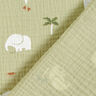 Tissu double gaze de coton Bébés éléphants – pistache,  thumbnail number 4