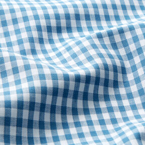 Tissu en coton Vichy à carreaux 0,5 cm – bleu jean/blanc, 