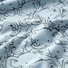 Coton mélangé Jersey Bousculade d'éléphants – bleu argenté,  thumbnail number 2
