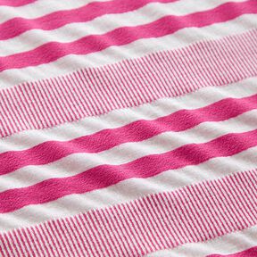Jersey viscose aspect crash – blanc/rose vif, 