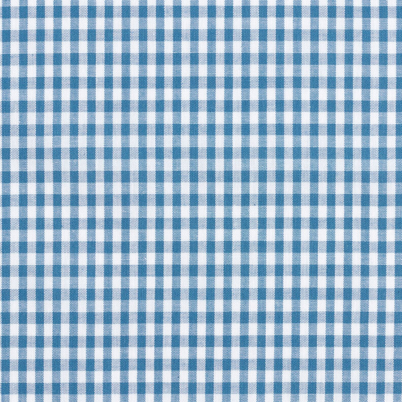 Tissu en coton Vichy à carreaux 0,5 cm – bleu jean/blanc,  image number 1