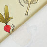 Tissu de décoration Semi-panama Types de légumes – beige clair/bordeaux,  thumbnail number 4
