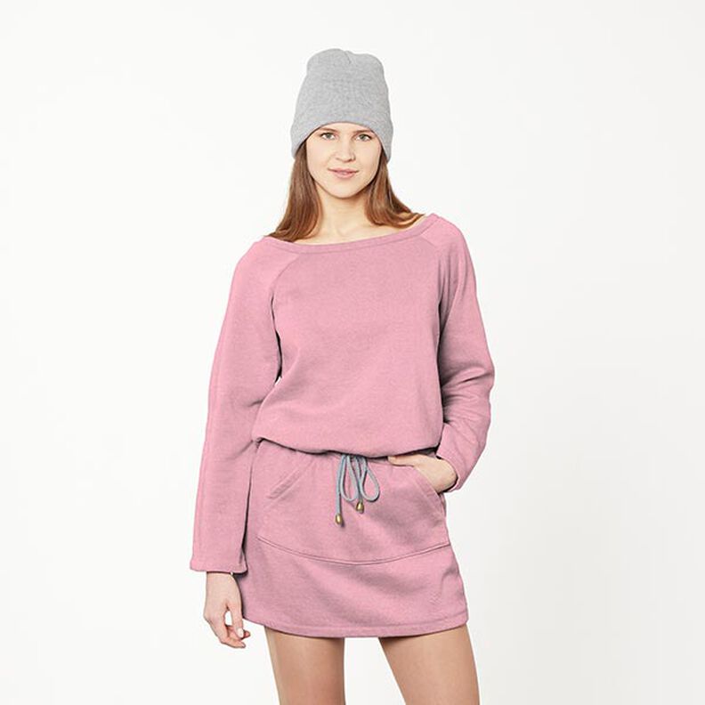 Sweatshirt gratté – vieux rose,  image number 7