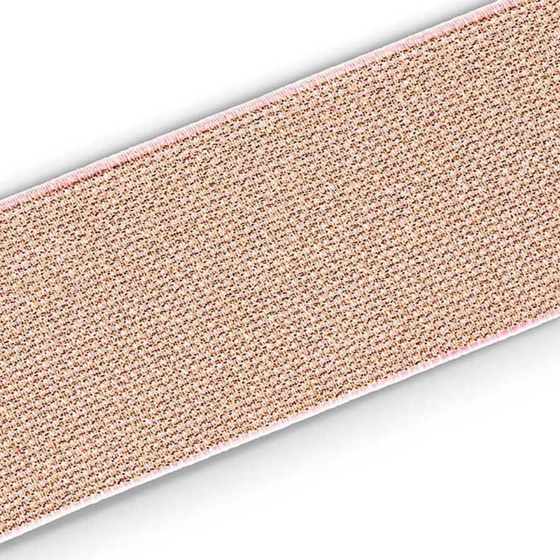 Ruban élastique Color Elastic [50 mm] - or rose | Prym,  image number 3