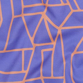 Voile de coton Town | Nerida Hansen – lilas bleu/orange pêche, 