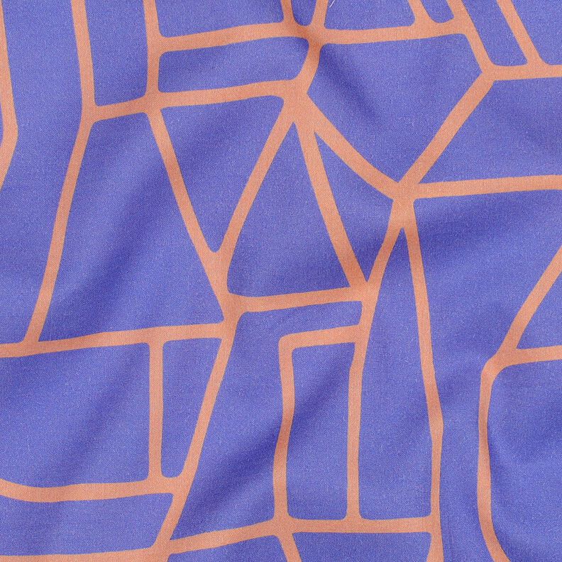 Voile de coton Town | Nerida Hansen – lilas bleu/orange pêche,  image number 2
