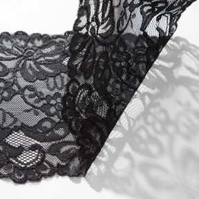 Dentelle élastique [150 mm] – noir, 