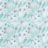 Popeline coton Cachemire rêve floral Impression numérique – bleu glacier,  thumbnail number 1