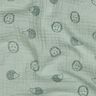 Tissu double gaze de coton Hérissons | Poppy Fabrics – menthe clair/vert foncé,  thumbnail number 2