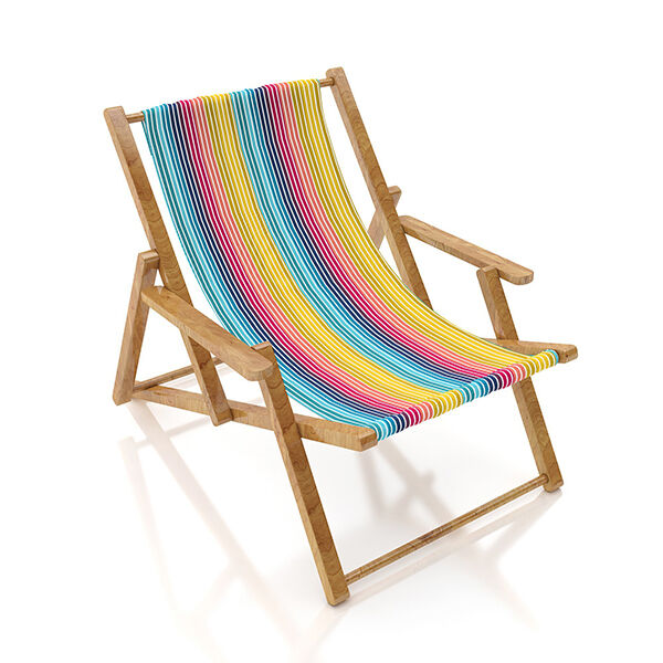 Extérieur Tissu pour chaise longue Rayures verticales, 44 cm – turquoise,  image number 4