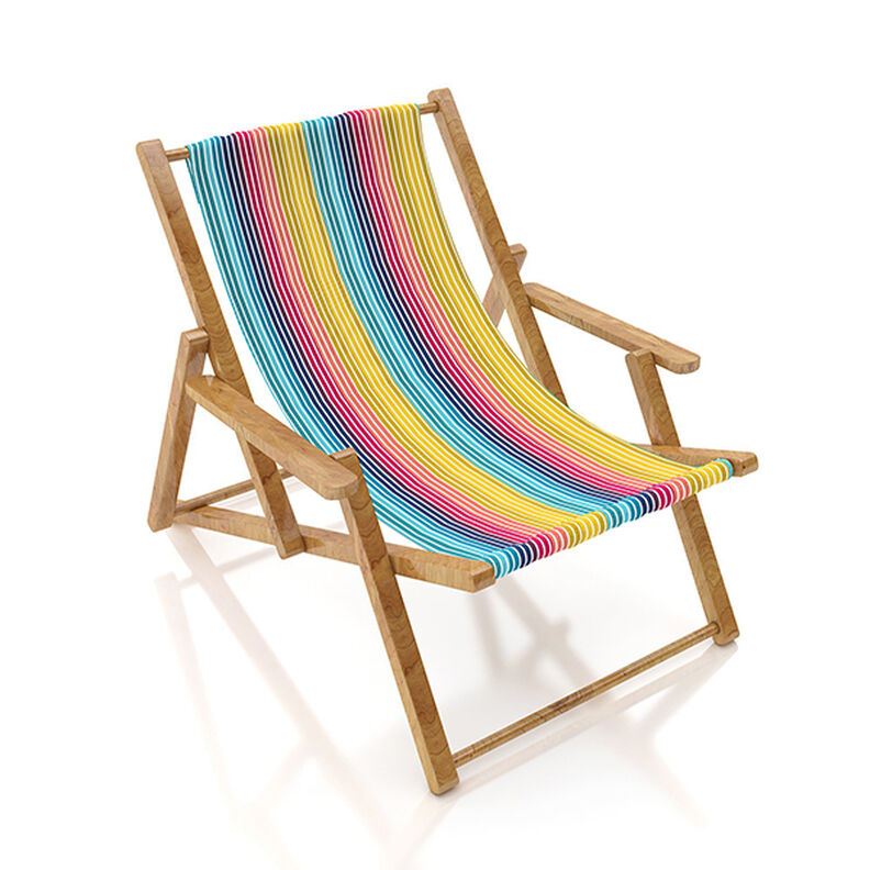 Extérieur Tissu pour chaise longue Rayures verticales 45 cm – turquoise,  image number 4