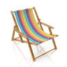Extérieur Tissu pour chaise longue Rayures verticales, 44 cm – turquoise,  thumbnail number 4