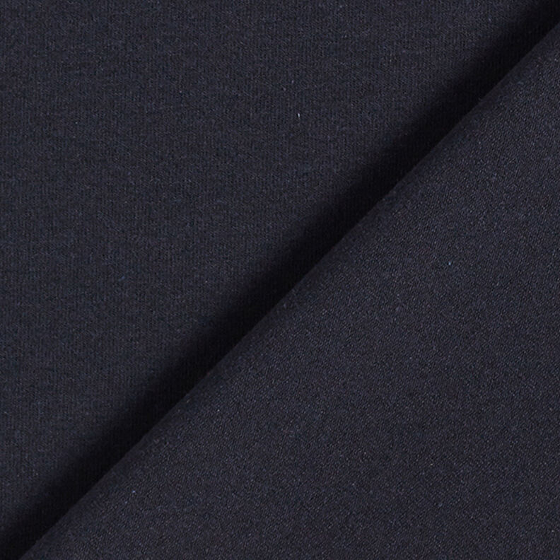 Jersey en coton mélangé recyclé – bleu nuit, image number 3