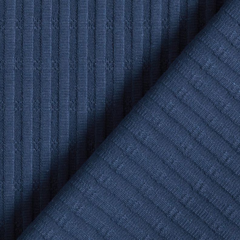 Jersey côtelé Modèle de tricot – bleu nuit,  image number 4