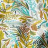 Tissu en coton Cretonne Feuilles et brindilles délicates – blanc/gris soie,  thumbnail number 2