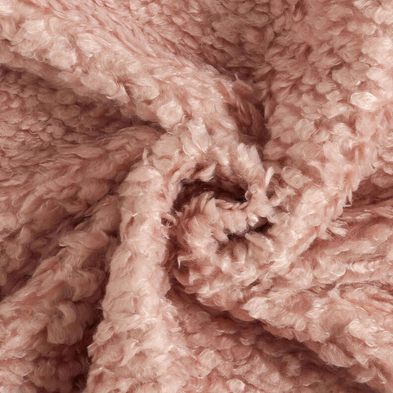 Article de second choix Similicuir avec fausse fourrure, uni – noir/vieux rose clair,  image number 4