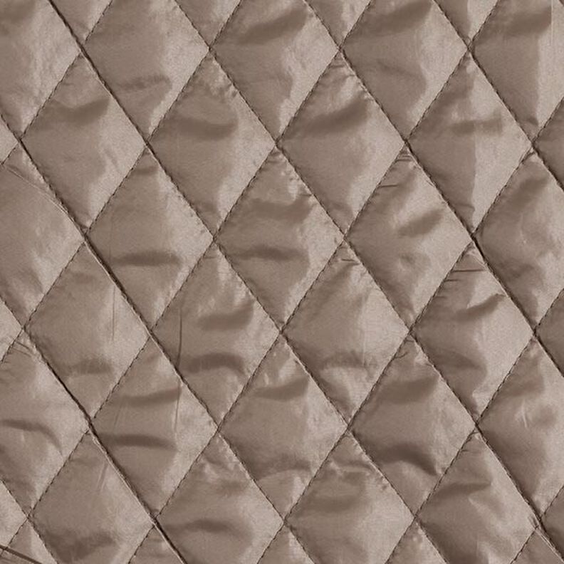 Doublure matelassée en losanges – taupe,  image number 1