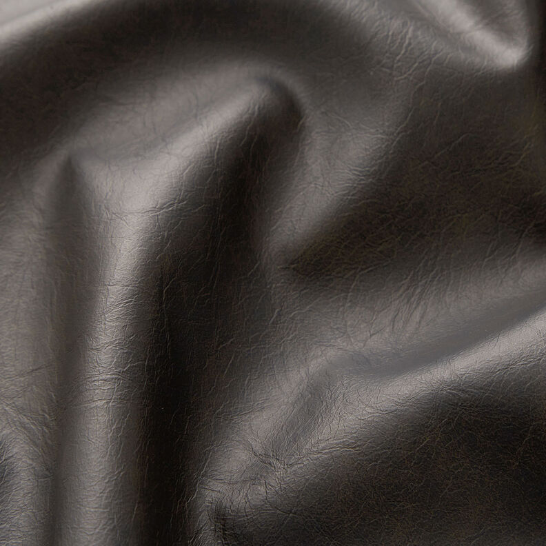Simili cuir aspect vintage uni – noir,  image number 3