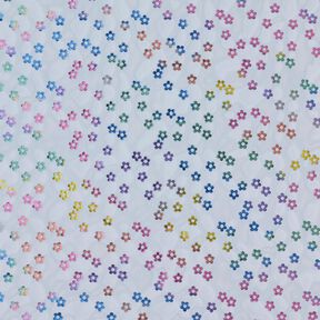 Softmesh Petites fleurs scintillantes – bleu jean, 