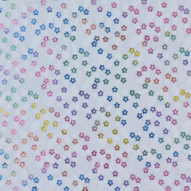 Softmesh Petites fleurs scintillantes – bleu jean,  image number 1