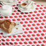 Coton enduit Carreaux avec fraises – rosé/rouge,  thumbnail number 8
