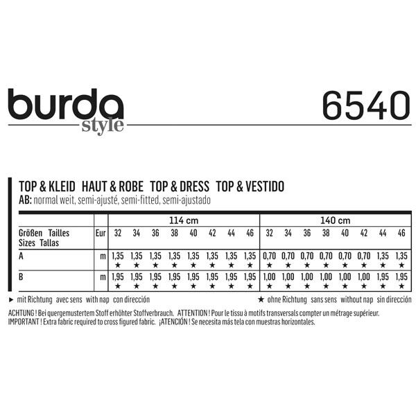 Haut / Robe, Burda 6540,  image number 5