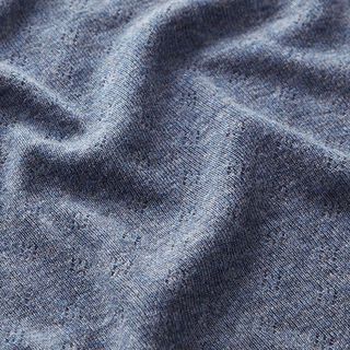 Jersey finement tricoté à motif ajouré Melange – bleu jean, 