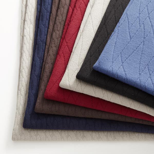 Tissu maille structure géométrique – sable, image number 6