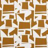 Tissu de décoration Semi-panama Formes abstraites – moutarde/nature,  thumbnail number 1