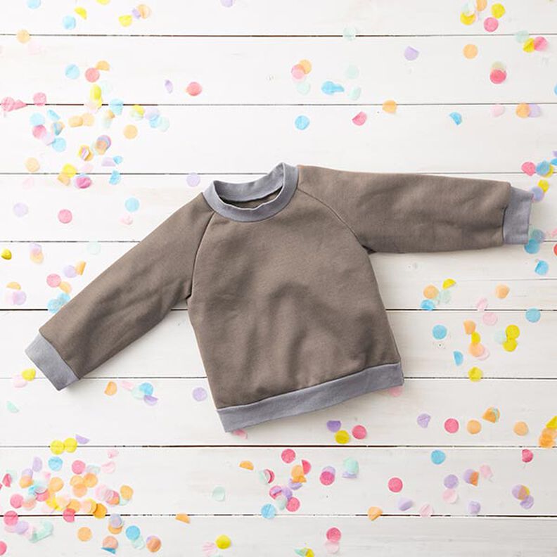 French Terry léger uni – taupe foncé,  image number 7