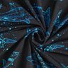 Jersey coton Requins | Glitzerpüppi – noir/turquoise clair,  thumbnail number 3