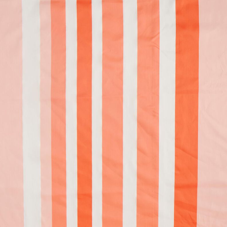Tissu pour chemisier Grandes rayures horizontales – corail/rose clair, image number 1