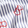 Popeline Stretch Rayures et cœurs – blanc/indigo,  thumbnail number 2