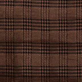 Jersey velours Prince de Galles – brun-marron/noir, 