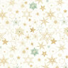 Tissu en coton Popeline Grandes étoiles – écru/or,  thumbnail number 1