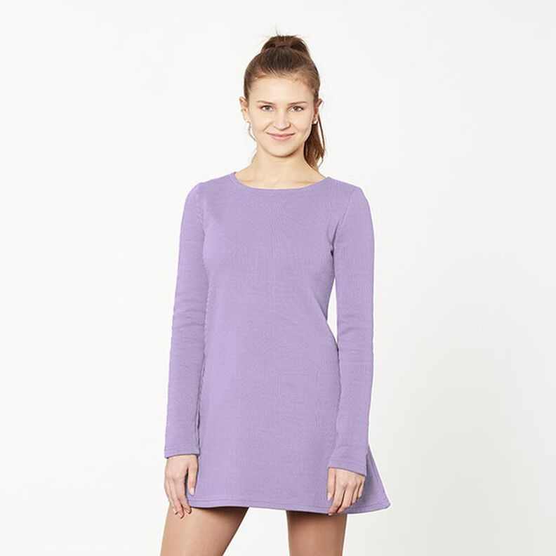 Molleton coton léger uni – mauve,  image number 6
