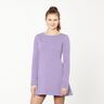 Molleton coton léger uni – mauve,  thumbnail number 6