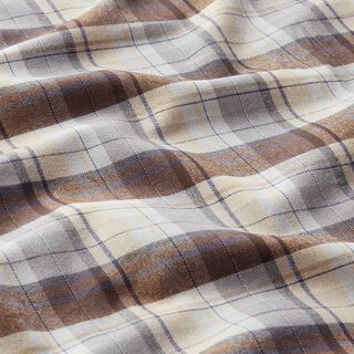 Flanelle coton carreaux classiques – gris brume, 
