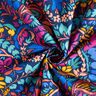 Tissu en coton Cretonne vrilles florales – bleu nuit,  thumbnail number 3