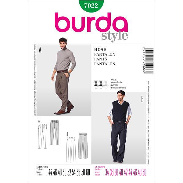 Pantalon, Burda 7022,  image number 1