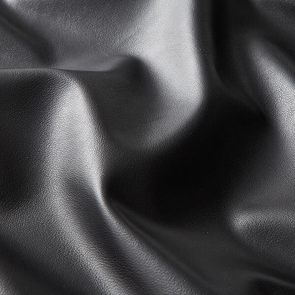 Similicuir stretch lisse – noir,  image number 2