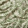 Tissu de décoration Semi-panama Monstera peint – crème/pin,  thumbnail number 2