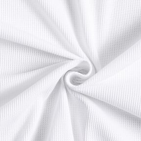 Jersey gaufré Uni – blanc, 
