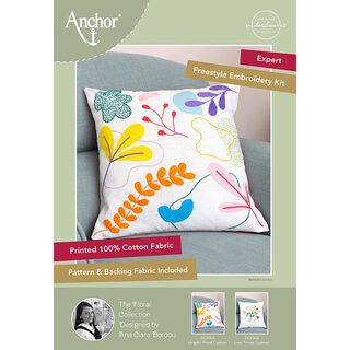 Kit broderie Housse de coussin rêve floral, 