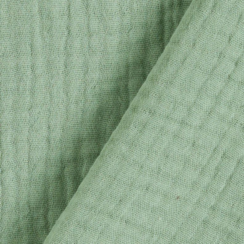 GOTS Tissu triple gaze de coton – roseau,  image number 5