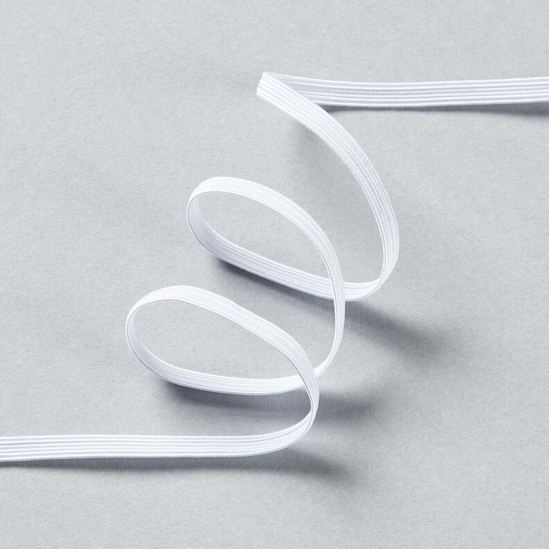 Bande en caoutchouc [10 m | 5 mm] – blanc,  image number 2