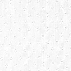 Jersey finement tricoté à motif ajouré – blanc, 