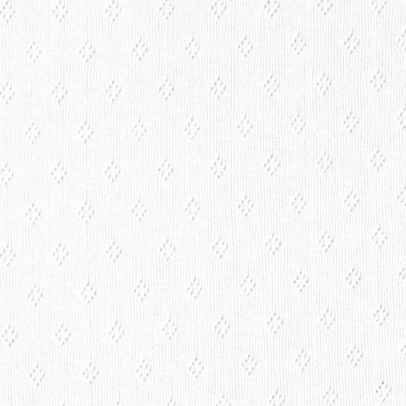 Jersey finement tricoté à motif ajouré – blanc,  image number 1